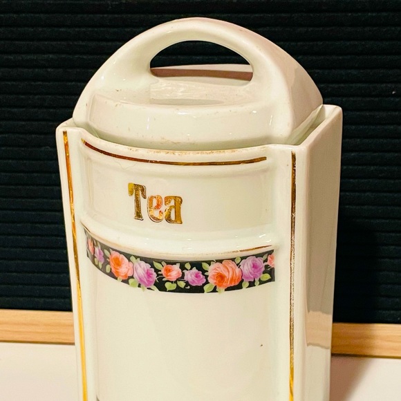 Vintage German Ceramic Tea Canister